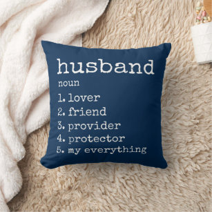 Husband Definition Jubileum Gift Pillow Kussen