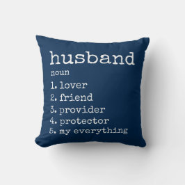 Husband Definition Jubileum Gift Pillow Kussen