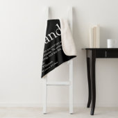 Husband Definition Modern Black en White Sherpa Deken (In situ)