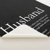 Husband Definition Modern Black en White Sherpa Deken (3/4)
