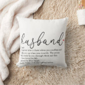Husband Definition Script Modern Fun Wedding Kussen (Deken)