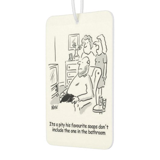 Husband die op tv zepen kijkt. Opmerkingen over vr Luchtverfrisser (Links)