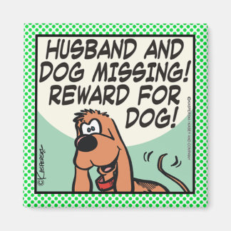 Husband en Dog Magneet