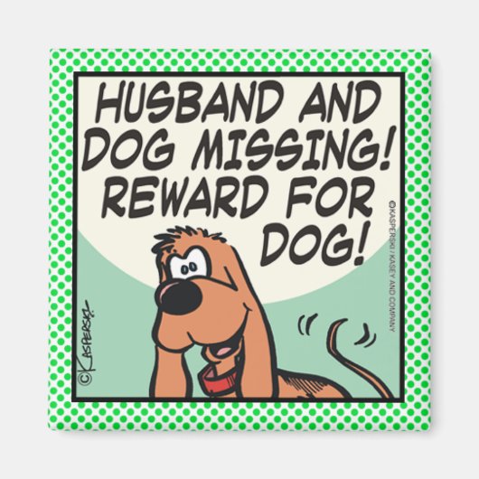 Husband en Dog Magneet (Voorkant)