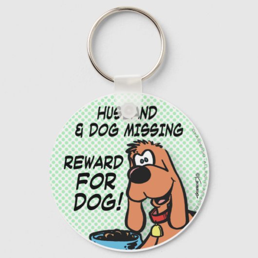 Husband en Dog Sleutelhanger (Voorkant)