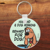 Husband en Dog Sleutelhanger (Voorkant)