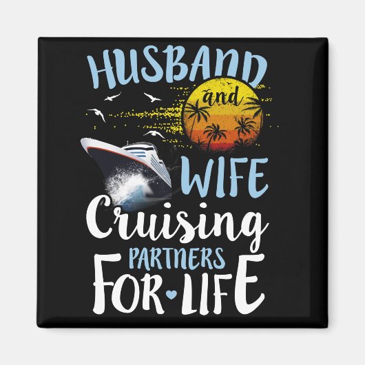 Husband en Wife Cruising Partner voor Life Cruise Magneet (Voorkant)