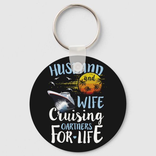 Husband en Wife Cruising Partner voor Life Cruise Sleutelhanger (Voorkant)