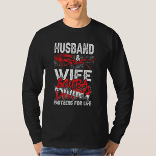 Husband en Wife Scuba die partners voor het leven T-shirt