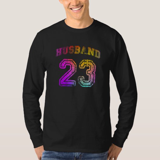 Husband Engagement Party Husband Matching 2023 Hon T-shirt (Voorkant)