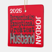 Husband Extraordinaire CUSTOM Keramisch Ornament (Links)