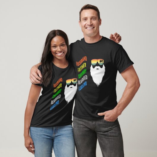 Husband Father Chubby Bearded Legend T-shirt (Unisex)