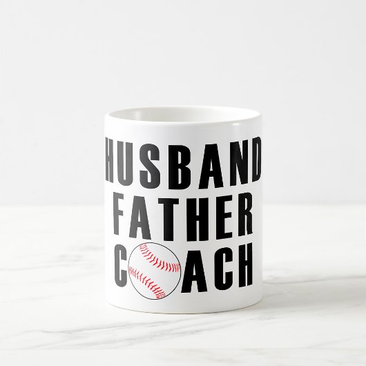 Husband Father Coach Baseball Dad Quote Koffiemok