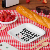 Husband Father Coach Baseball Dad Quote Papieren Bordje