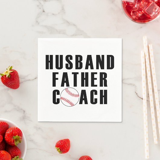 Husband Father Coach Baseball Dad Quote Servet