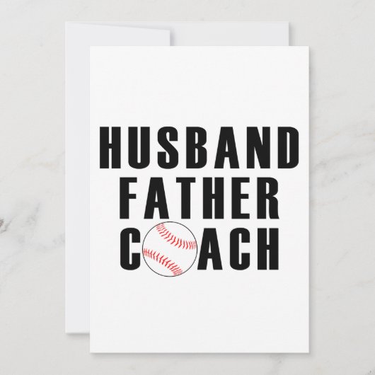 Husband Father Coach Kaart (Voorkant)