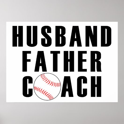 Husband Father Coach Poster (Voorkant)