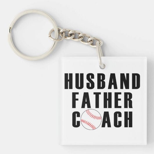 Husband Father Coach Sleutelhanger (Voorkant)