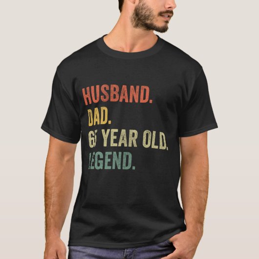 Husband Father Grandpa Legend 65th Senior Citizen T-shirt (Voorkant)