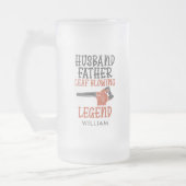 Husband Father Leaf Blower Legend Gardener Dad Matglas Bierpul (Links)