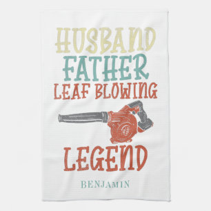 Husband Father Leaf Blower Legend Novelty Theedoek