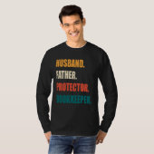 Husband Father Protector Bookkeeper T-shirt (Voorkant volledig)