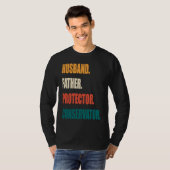 Husband Father Protector Conservator T-shirt (Voorkant volledig)