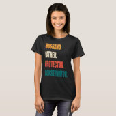 Husband Father Protector Conservator T-shirt (Voorkant volledig)