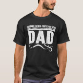 Husband Father Protector Hero Best Dad Ever Father T-shirt (Voorkant)