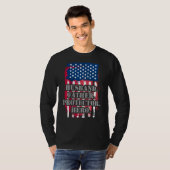 Husband Father Protector Hero Us American Flag Fat T-shirt (Voorkant volledig)