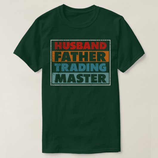 Husband Father Trading Master Pa T-shirt (Design voorkant)