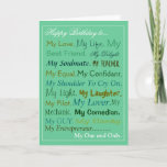 Husband-Fiance-Boyvriend Birthday Card-minnaar Kaart<br><div class="desc">Van mijn woord collectie kaarten. erg populair.</div>