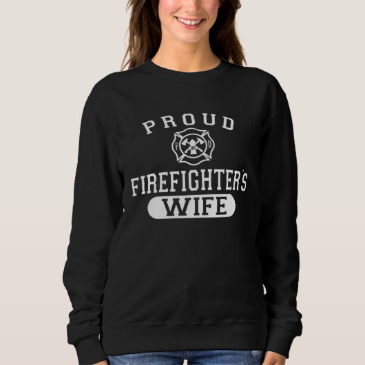 Husband Firefighter For Wife Proud Firefighter s W Trui (Voorkant)