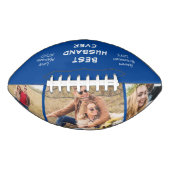 Husband Foto aangepast blauw American Football (Voorkant)