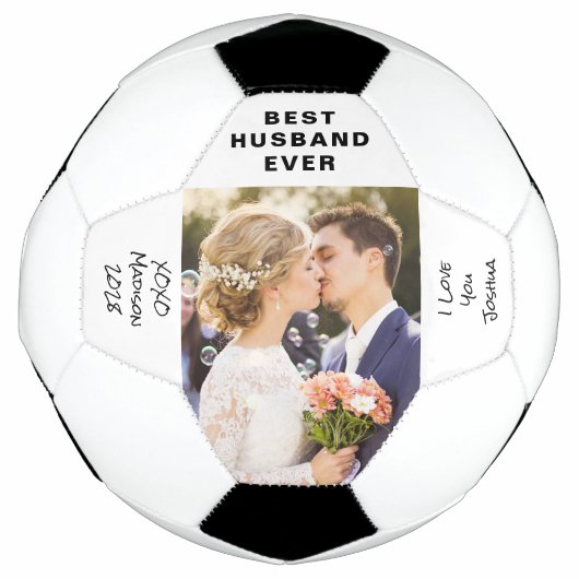 Husband foto gepersonaliseerd voetbal (Voorkant)
