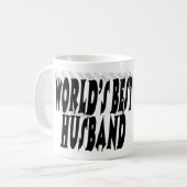 Husband Foto met zwarte tekst Koffiemok (Voorkant links)