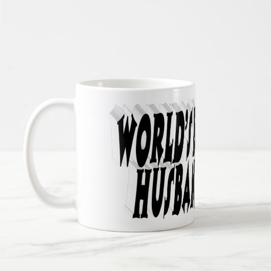 Husband Foto met zwarte tekst Koffiemok (Links)