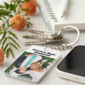 Husband Foto met zwarte tekst Sleutelhanger (Voorkant Rechts)