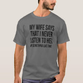 Husband Funny Gift T-shirt (Voorkant)