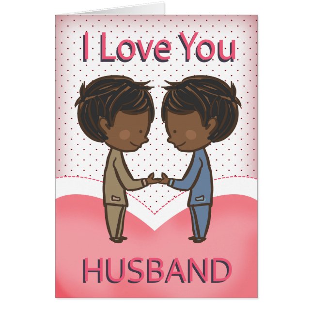 Husband, Gay, Cute Loving African American Couple (Voorkant)
