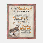 Husband Gift | Brief aan mijn man van de vrouw Fleece Deken (Voorkant)