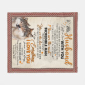 Husband Gift | Brief aan mijn man van de vrouw Fleece Deken (Voorkant (Horizontaal))