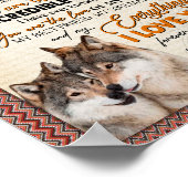 Husband Gift | Brief aan mijn man van de vrouw Poster (Hoek)