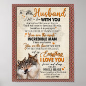 Husband Gift | Brief aan mijn man van de vrouw Poster (Voorkant)
