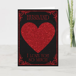 Husband Glitter Valentijnskaart Kaart