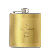 Husband Gold Flask Heupfles (Voorkant)