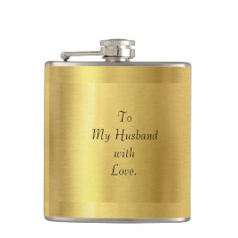 Husband Gold Flask Heupfles