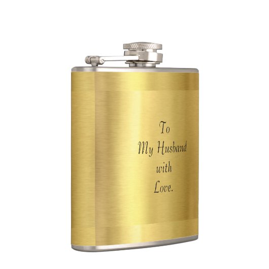 Husband Gold Flask Heupfles (Rechts)