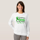 Husband - Green Awareness Ribbon T-shirt (Voorkant volledig)