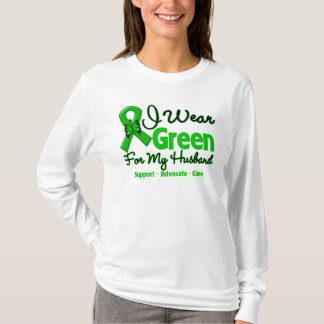 Husband - Green Awareness Ribbon T-shirt